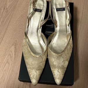 Stuart Weitzman Pale Gold sandals